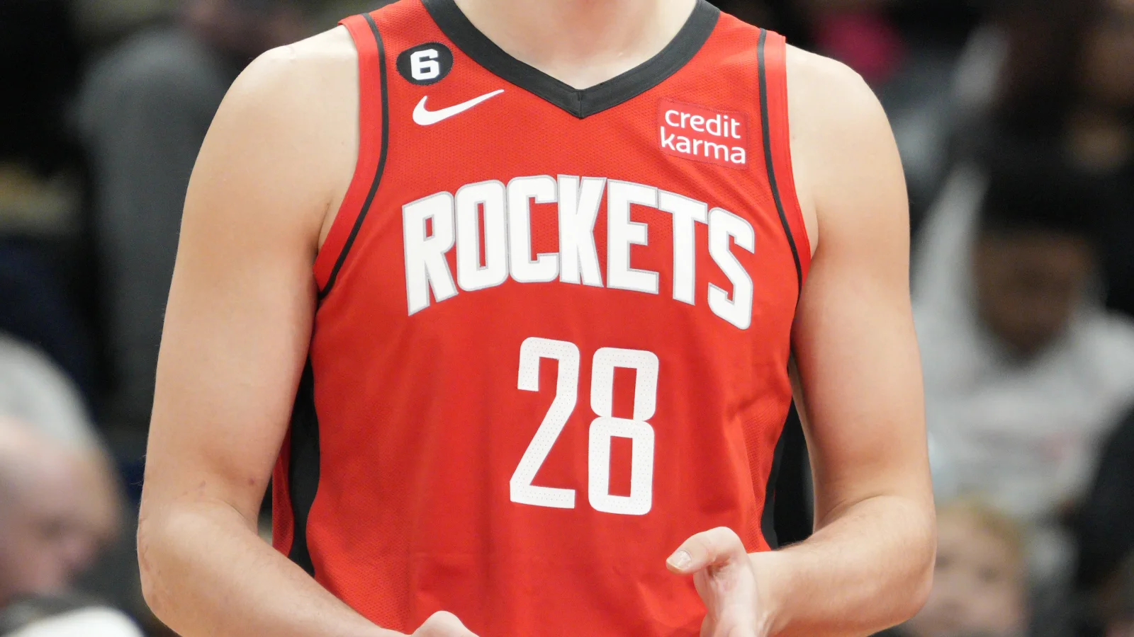 Alperen Sengun in action for the Houston Rockets (photo via Wikimedia Commons)