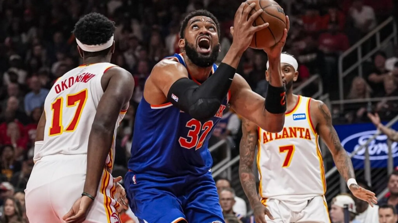 Karl-Anthony Towns during NBA All-Star Weekend, horizontal 16:9 (Wikimedia Commons)
