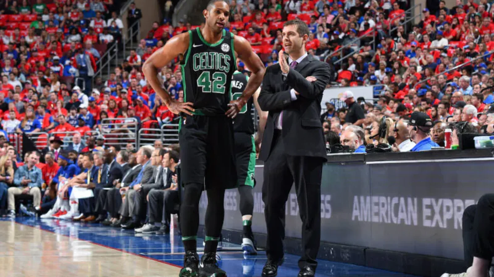 Brad Stevens during Boston Celtics media availability, horizontal 16:9