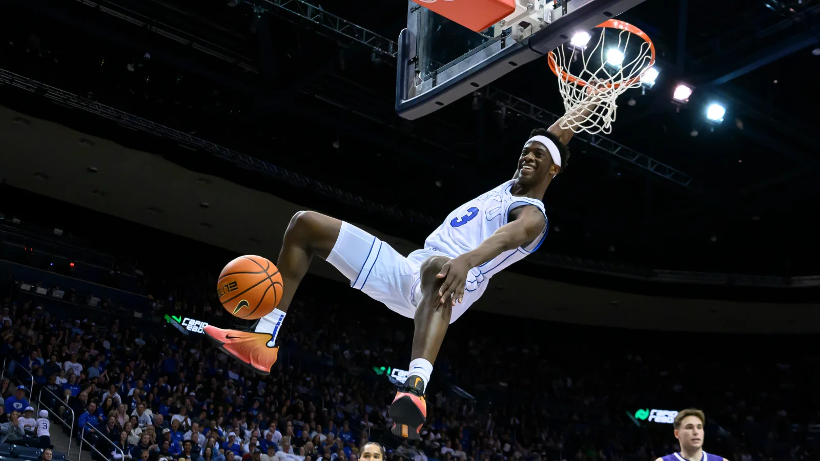 AJ Dybantsa in pre-draft basketball action, horizontal 16:9