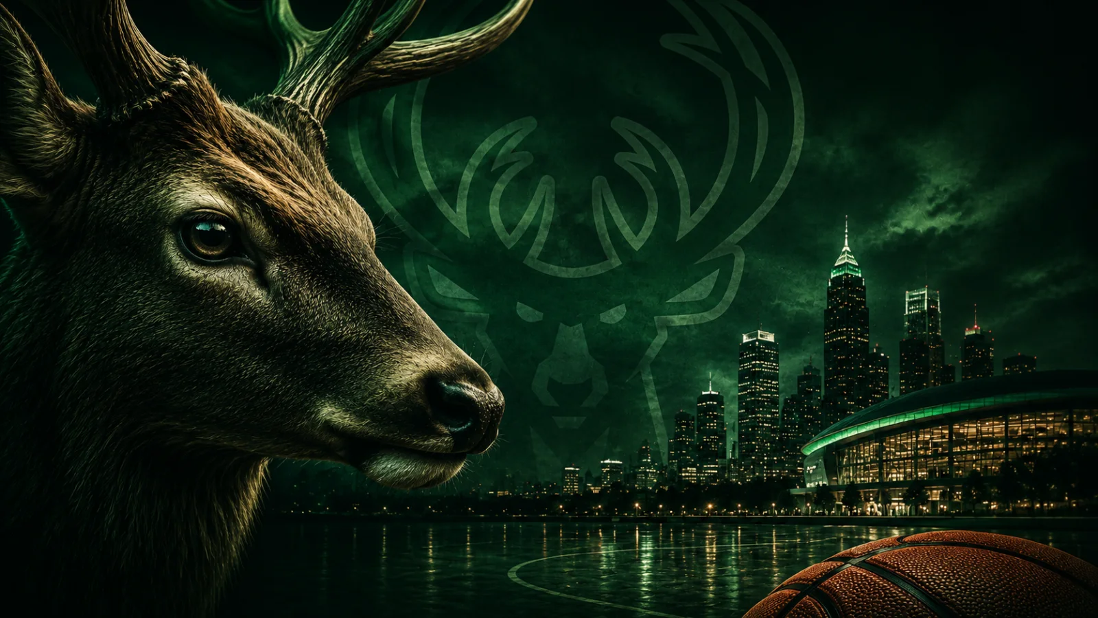 Milwaukee Bucks team cover featuring the Bucks logo and Milwaukee skyline
