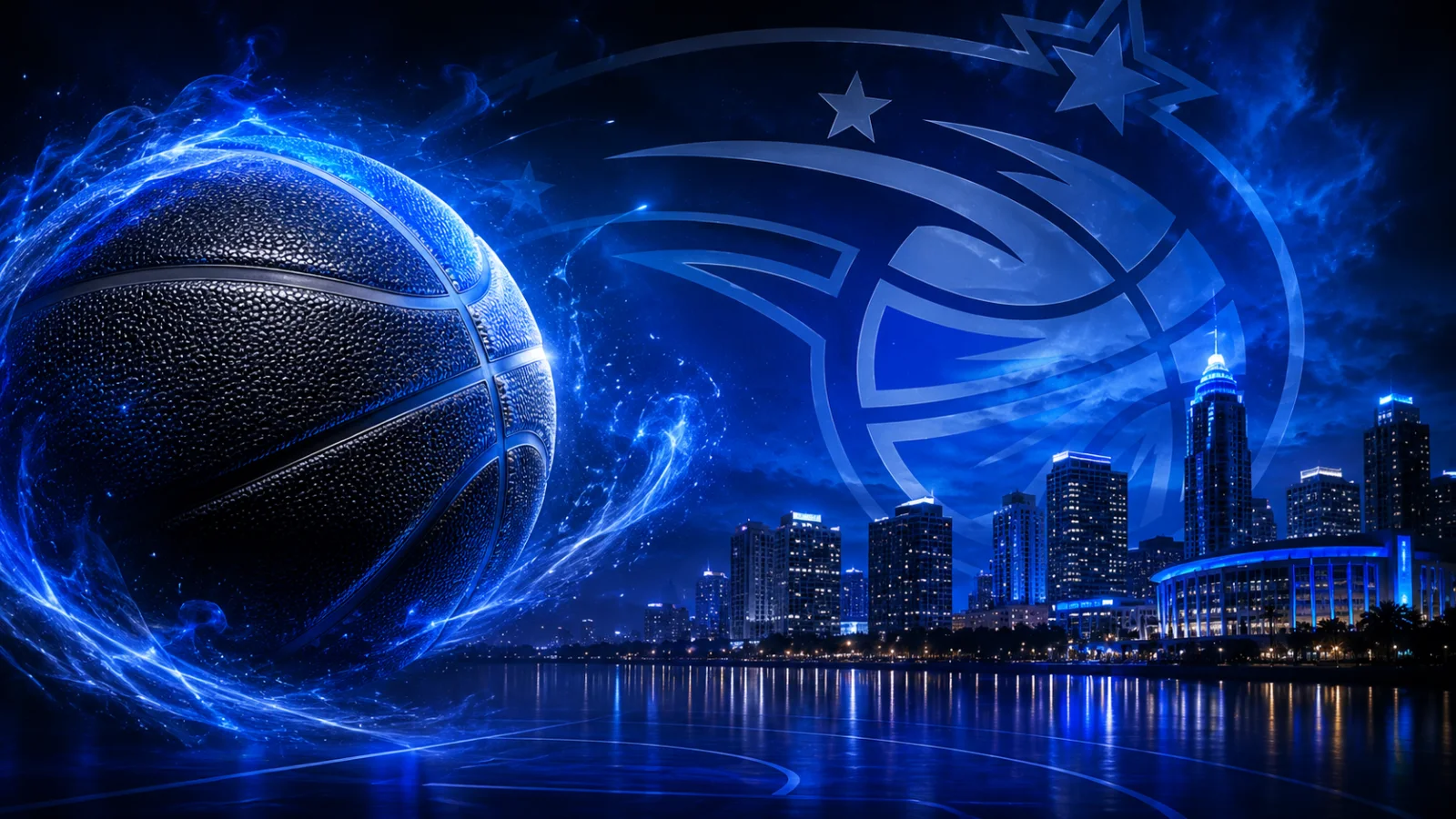Orlando Magic team cover featuring the Magic logo and Orlando skyline