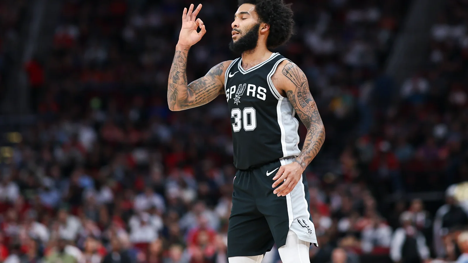 Julian Champagnie career turnaround from being waived by Philadelphia to reaching the NBA Finals with San Antonio, horizontal 16:9