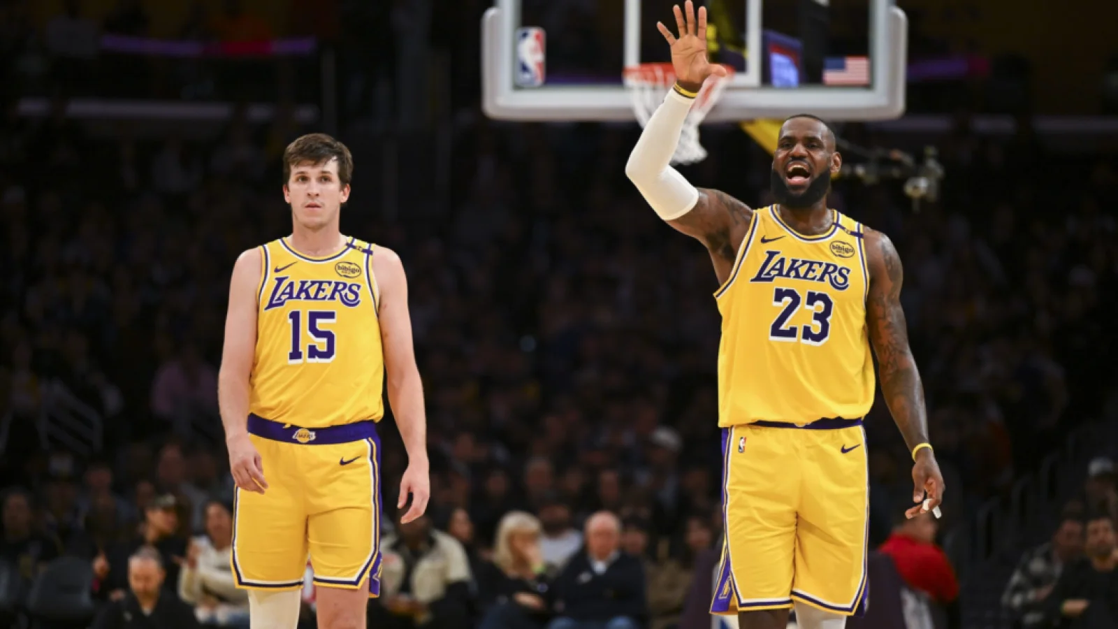 Los Angeles Lakers offseason contract priority discussion involving Austin Reaves and LeBron James, horizontal 16:9