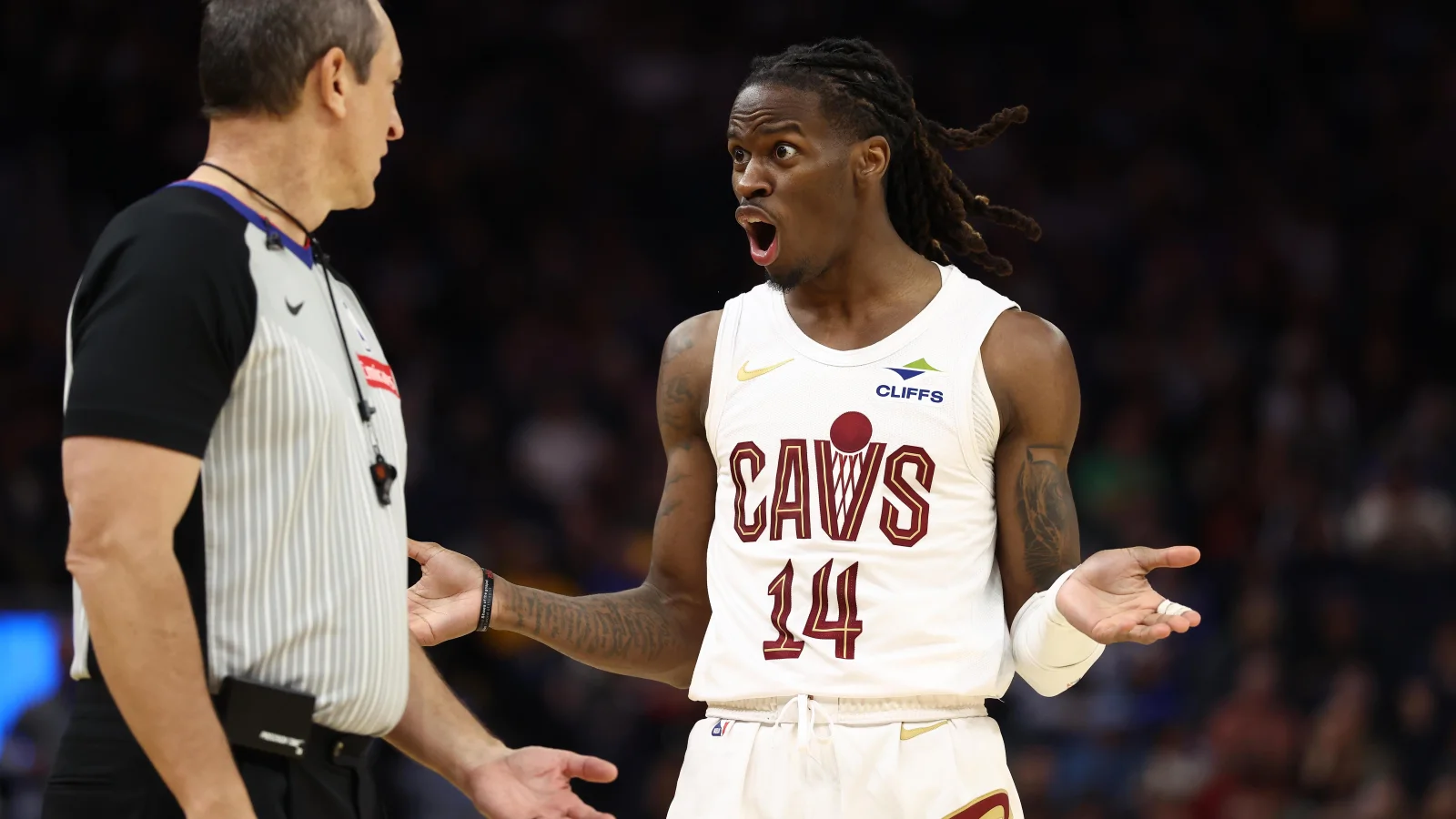 NBA players during a game, used for a Cavaliers offseason roster report