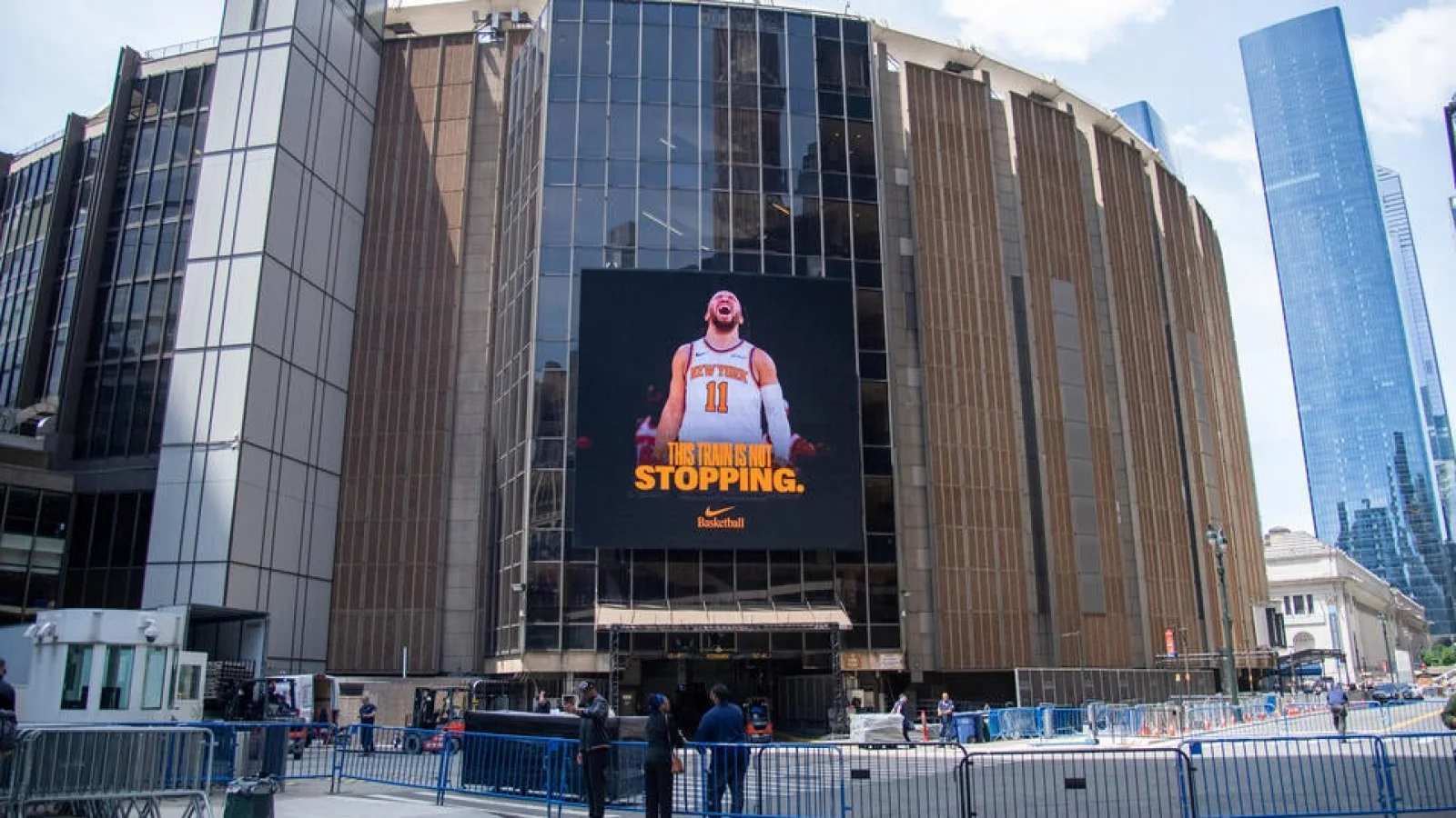 Madison Square Garden ahead of Knicks Game 3 security operation