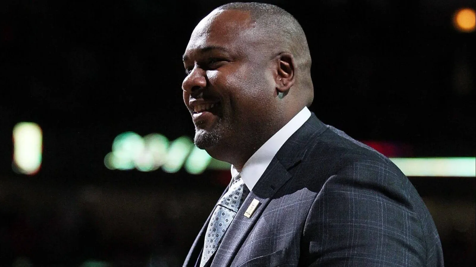 Stacey King during a Chicago Bulls television broadcast