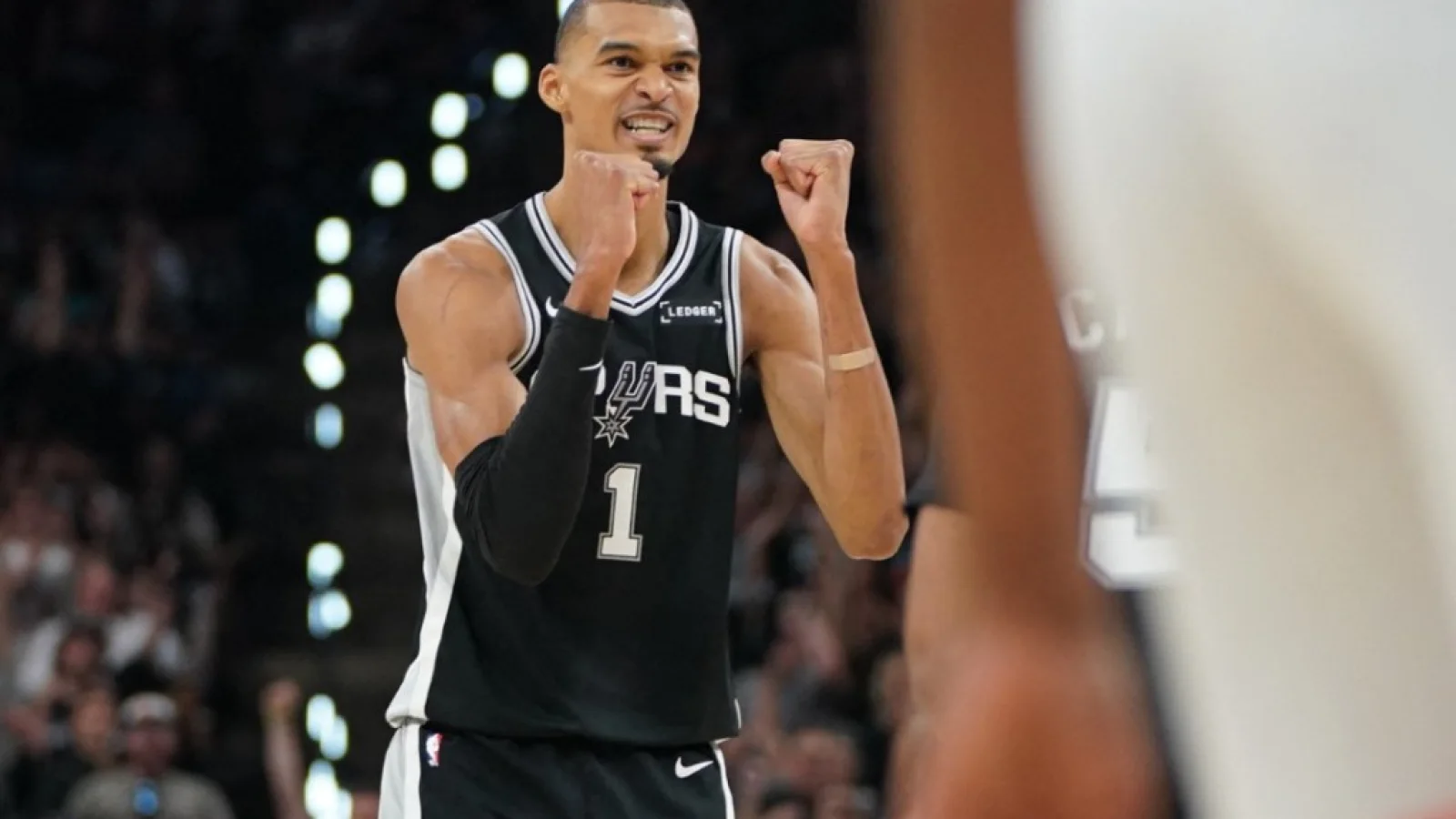 Victor Wembanyama during the San Antonio Spurs NBA Finals series at Madison Square Garden