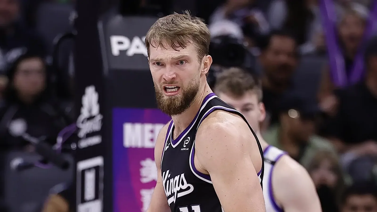 NBA frontcourt action accompanying the Domantas Sabonis trade talks report