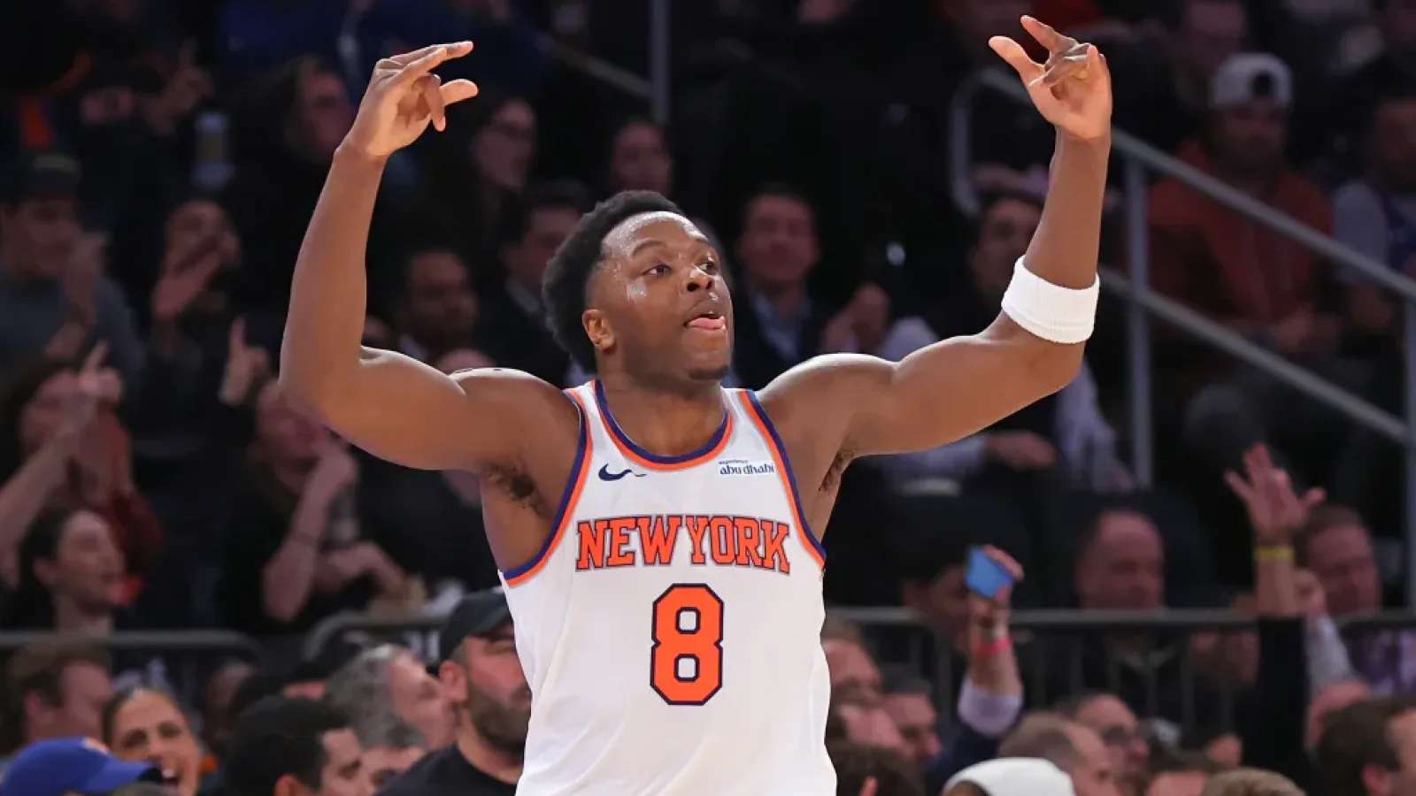 Madison Square Garden during OG Anunoby's record-setting NBA Finals run with the New York Knicks