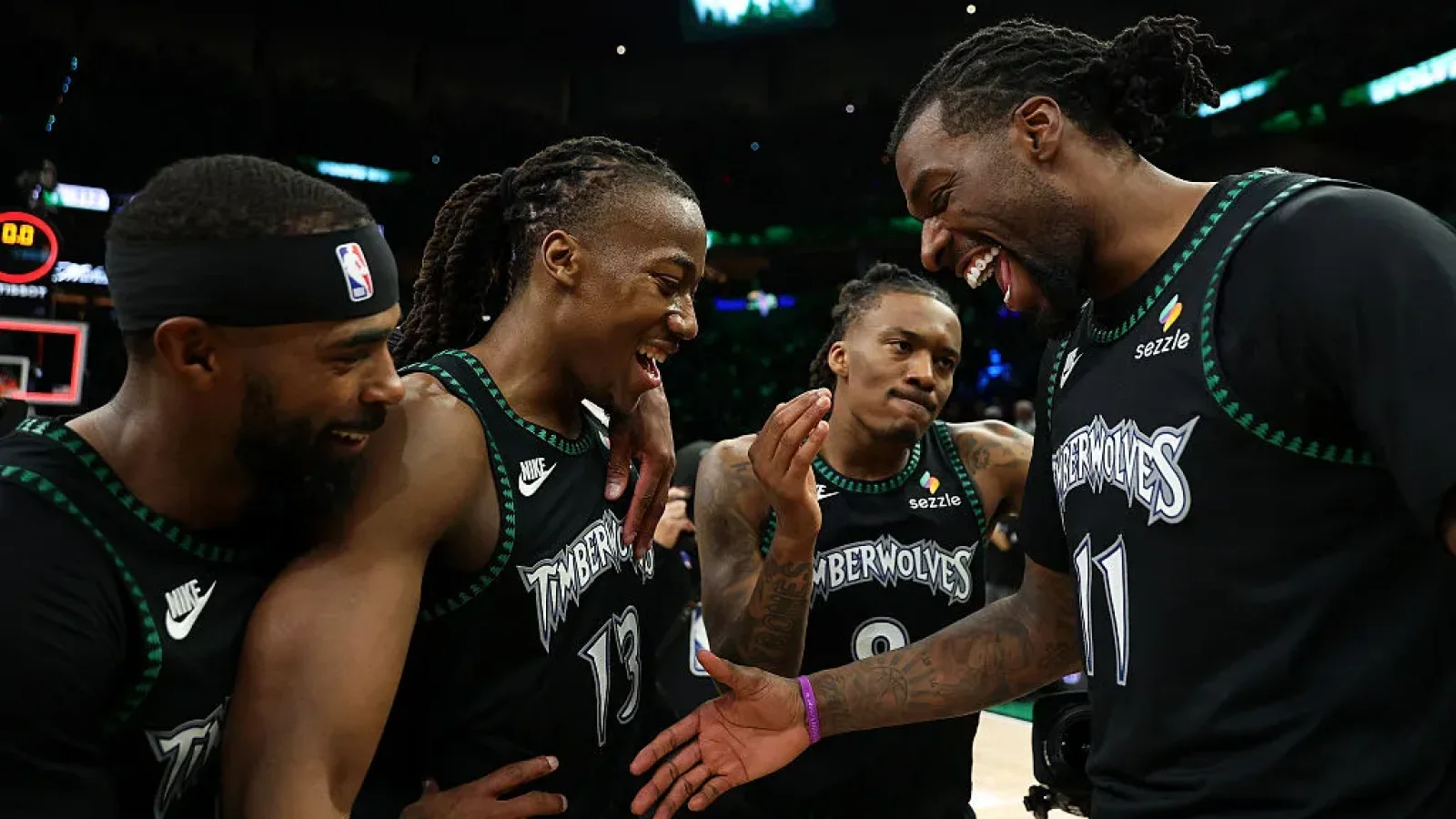 Anthony Edwards and the Minnesota Timberwolves during an NBA game