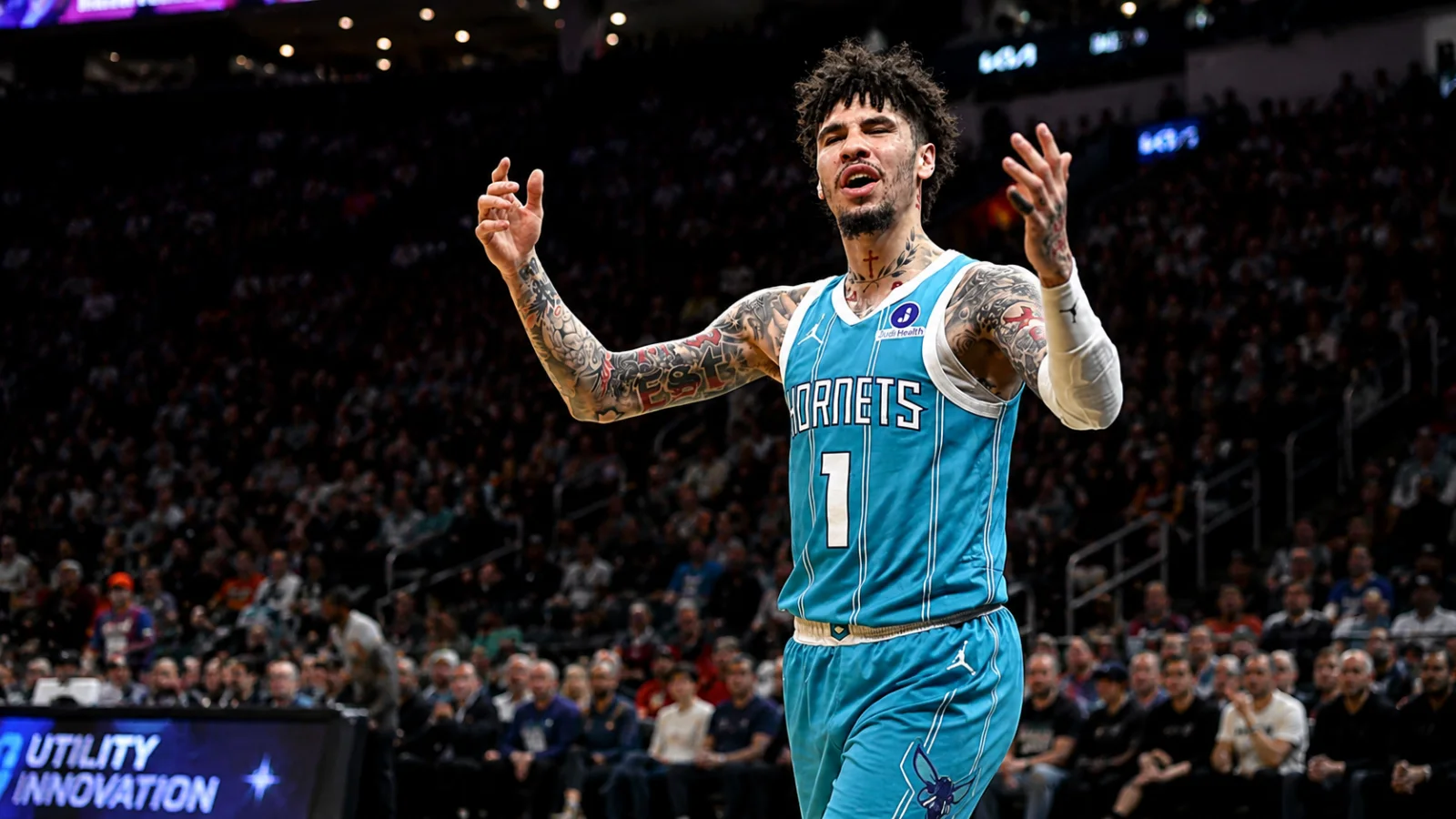 NBA players during game action as the Charlotte Hornets reshape their roster after the LaMelo Ball trade
