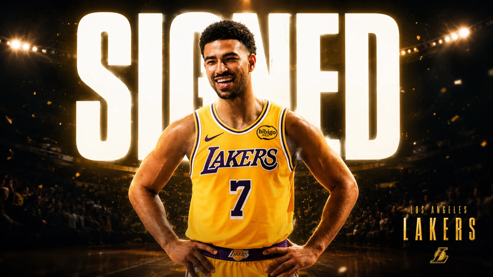 Los Angeles Lakers player on the court during an NBA game