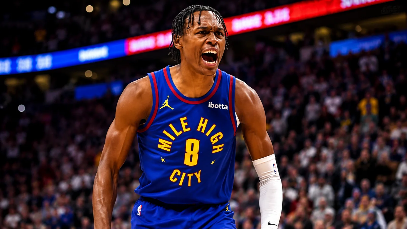 Denver Nuggets player during an NBA game