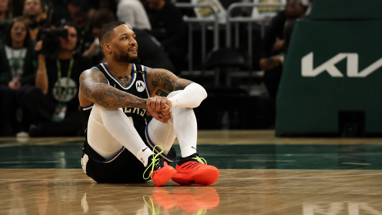 Damian Lillard during an NBA game