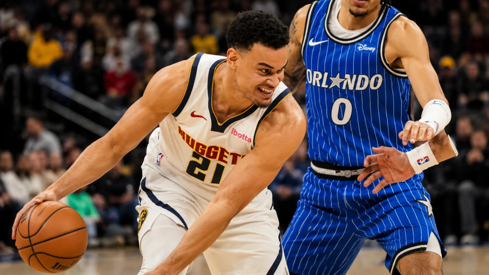 Denver Nuggets player during an NBA game