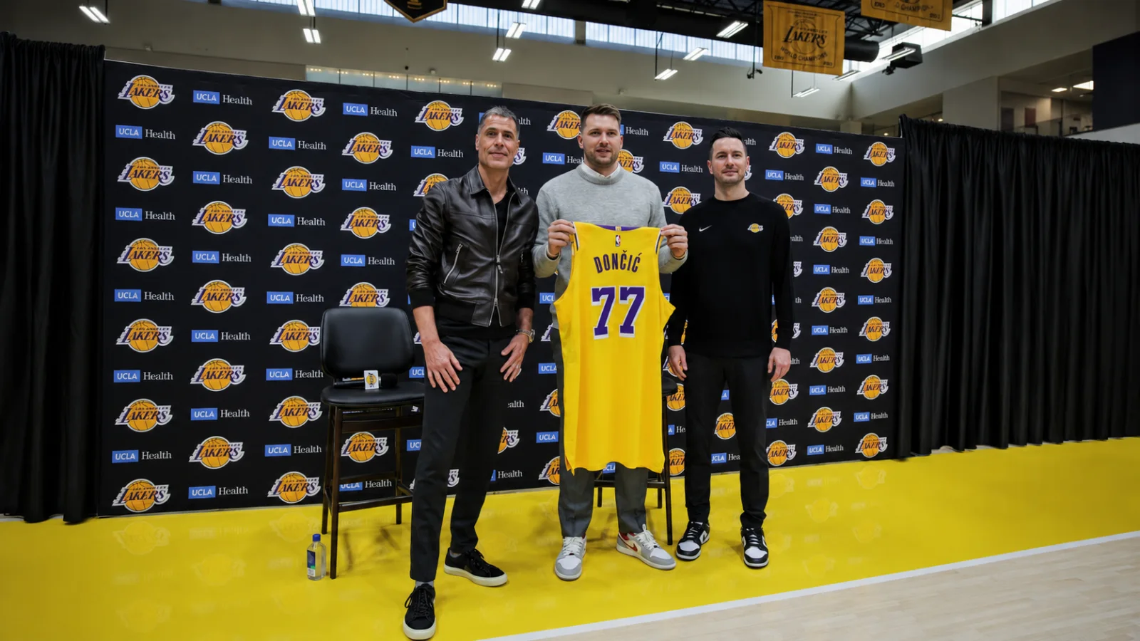 Los Angeles Lakers player on court during an NBA game