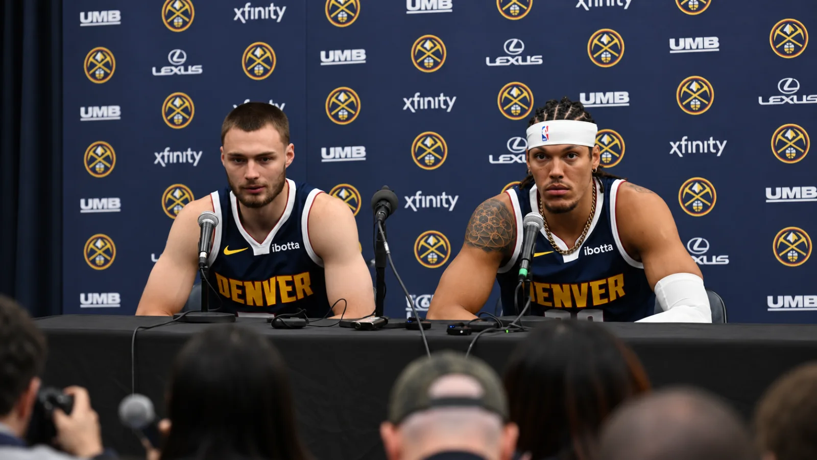 Denver Nuggets player during an NBA game as Peyton Watson's contract situation develops