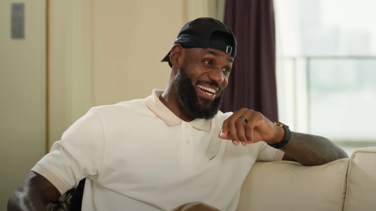 LeBron James during an NBA game