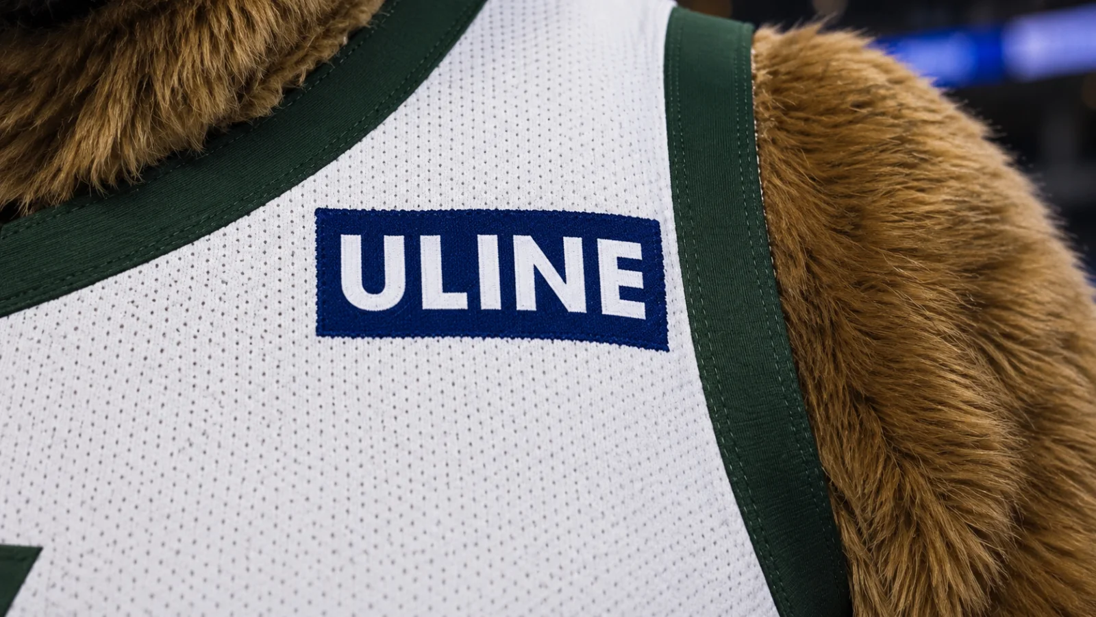 Milwaukee Bucks game image for Uline jersey patch partnership